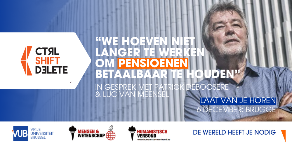 Campagnebeeld CTRL SHIFT DELETE met Patrick Deboosere