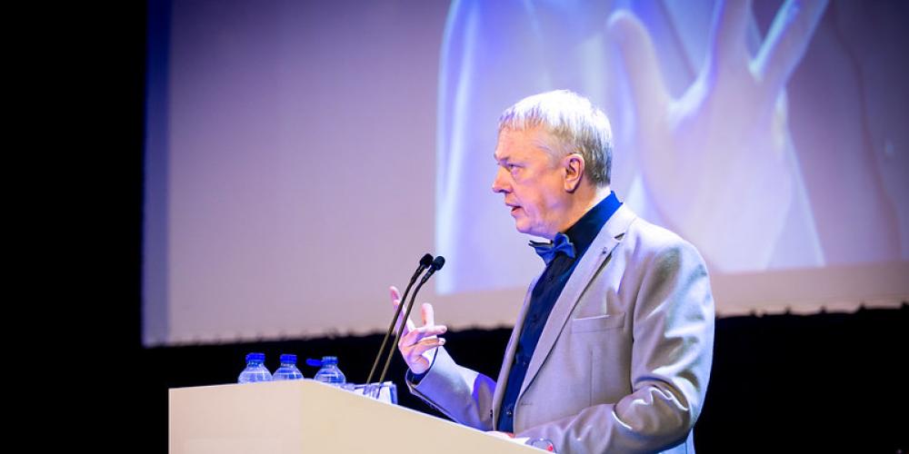 Jan Danckaert tijdens Nieuwjaarzitting Jan Danckaert tijdens Nieuwjaarzitting