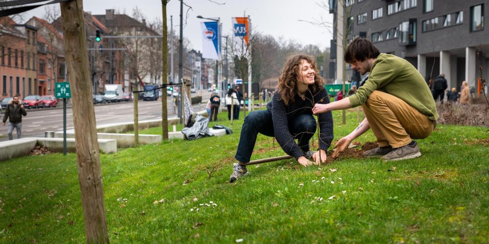Boomplantactie VUB Main Campus