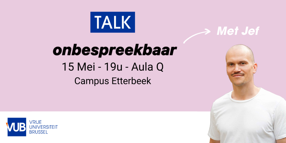 Onbespreekbaar Poster Onbespreekbaar met foto van Jef