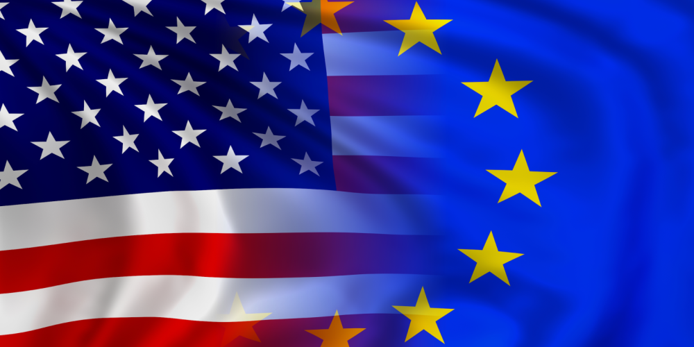 2025_American-European-Flag_Brussels School of Governance_Etterbeek_iStock_525586509