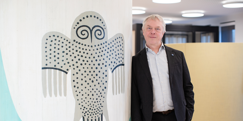 Jan Danckaert in het Braemgebouw