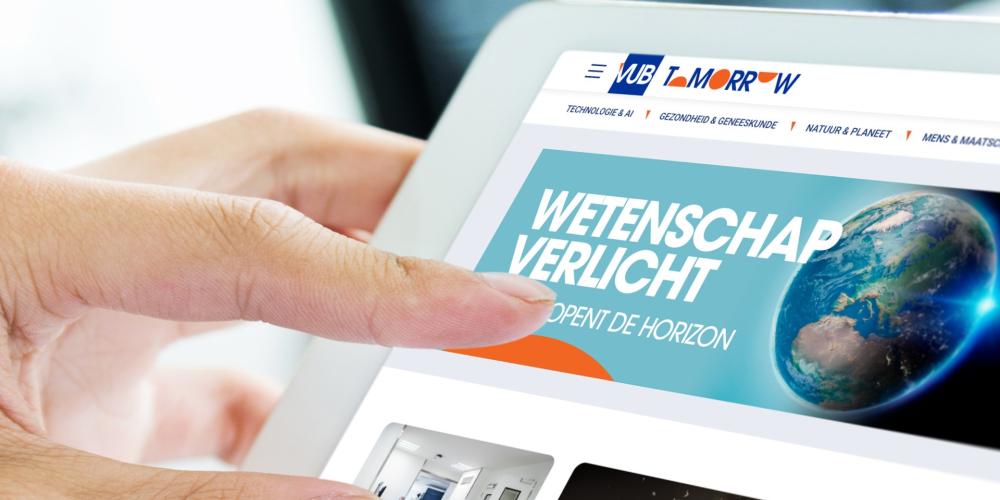 nieuw digitaal magazine VUB Tomorrow