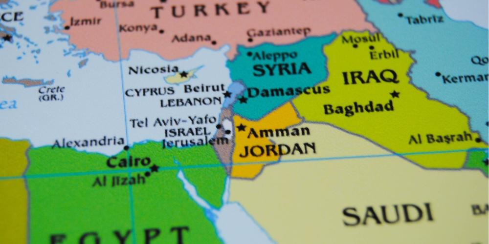 kaart midden oosten