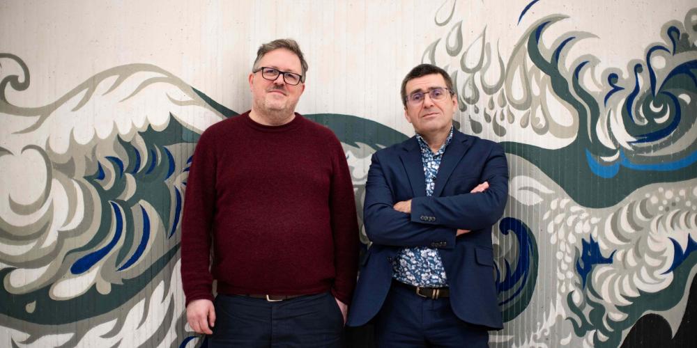 Bart Sibiel en Iwein Bayens van de dienst Infrastructuur