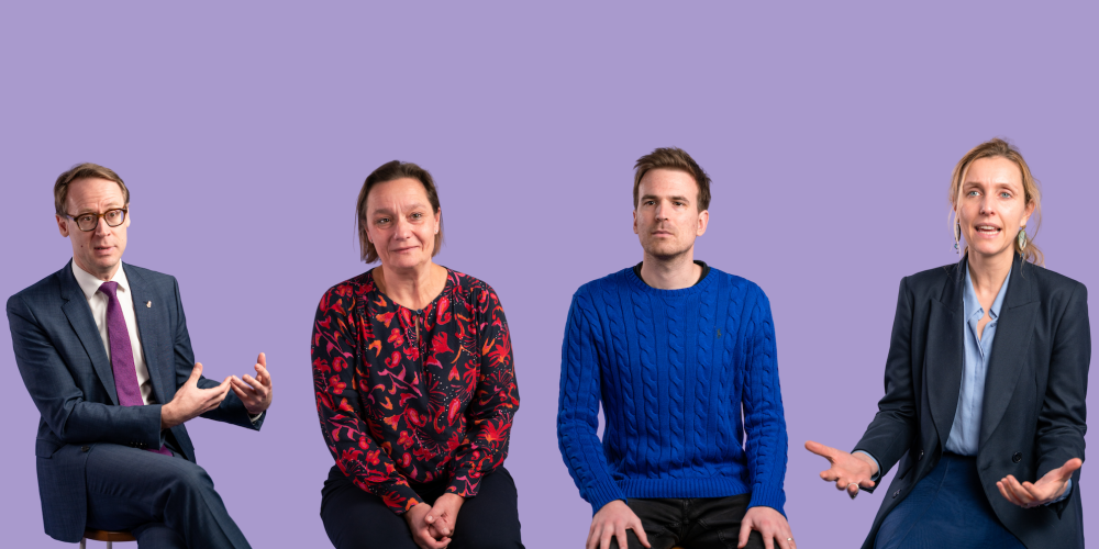 Foto van de vier sprekers