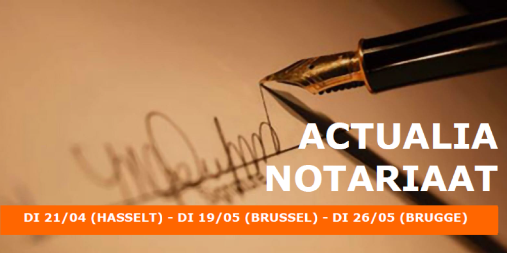 Actualia Notariaat VUB 2026