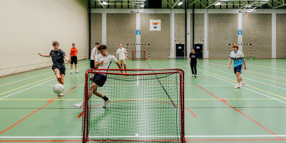 Sportende studenten