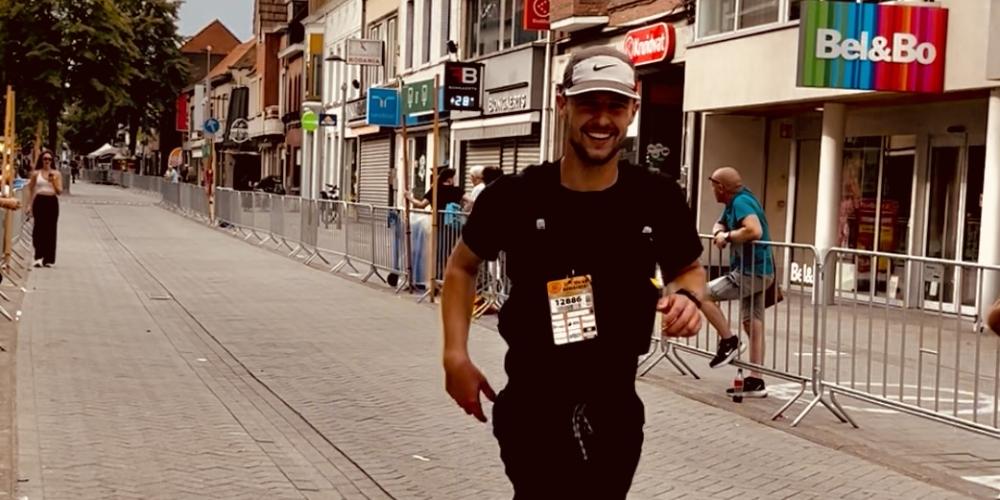 Filip loopt Dodentocht